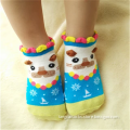 BSP-608 Wholesale Lovely Animal Little Dog Design 3D Baby Socks With Picot Welt Cute Baby Socks China Factory